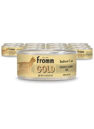 Indoor Gold Chicken and Salmon Pâté Cat Food 12/5.5 oz