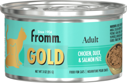 Adult Gold Chicken, Duck, and Salmon Pâté Cat Food 3 oz