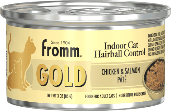 Indoor Gold Chicken and Salmon Pâté Cat Food 3 oz