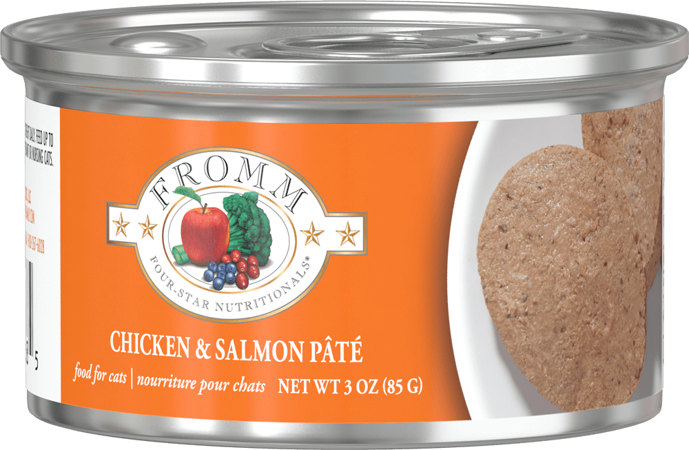 Fromm Four Star Nutritionals Chicken Salmon Pate Food for Cats GoFromm Fromm Pet Food Authorized Online Retailer